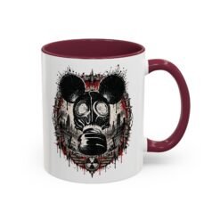 Alternative view of Gas Mask Mouse - Color Accent Mug – Sip with a Side of Strange