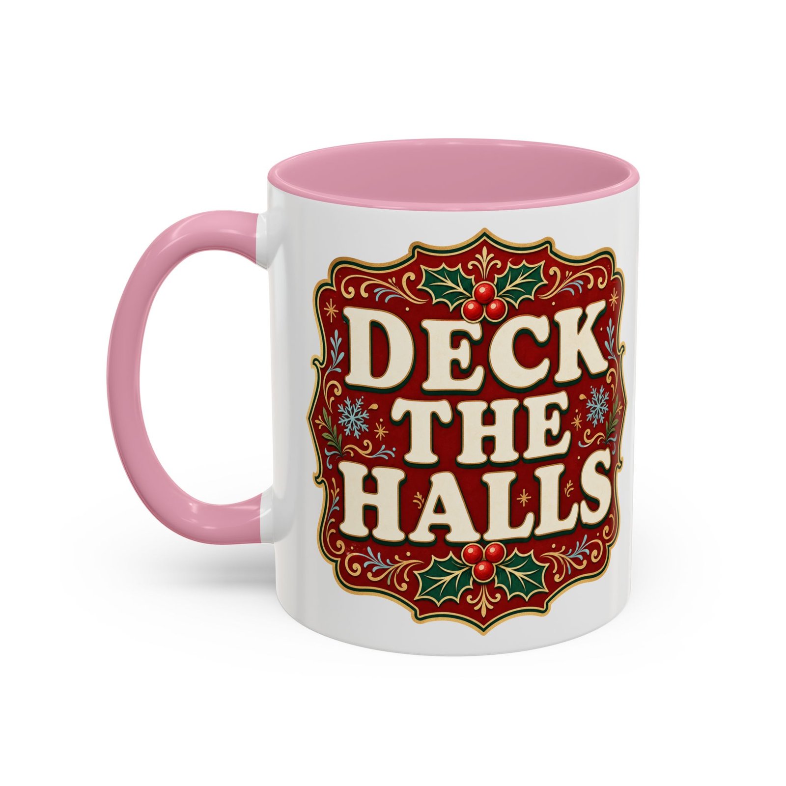 Deck the Halls – Color Accent Mug – Sip Into the Season - Image 10
