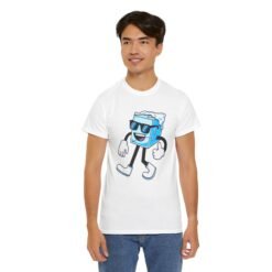 Too Cool Walking Ice Cube - Unisex T-Shirt – Funny Stay Frosty and Chill Pun - Image 6
