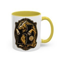 House of Badger – Accent Color Mug – Wizarding School Magic in Every Sip - Image 7