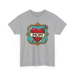 Retro Mom Heart - Unisex T-Shirt – Classic Ink, Eternal Love - Image 12