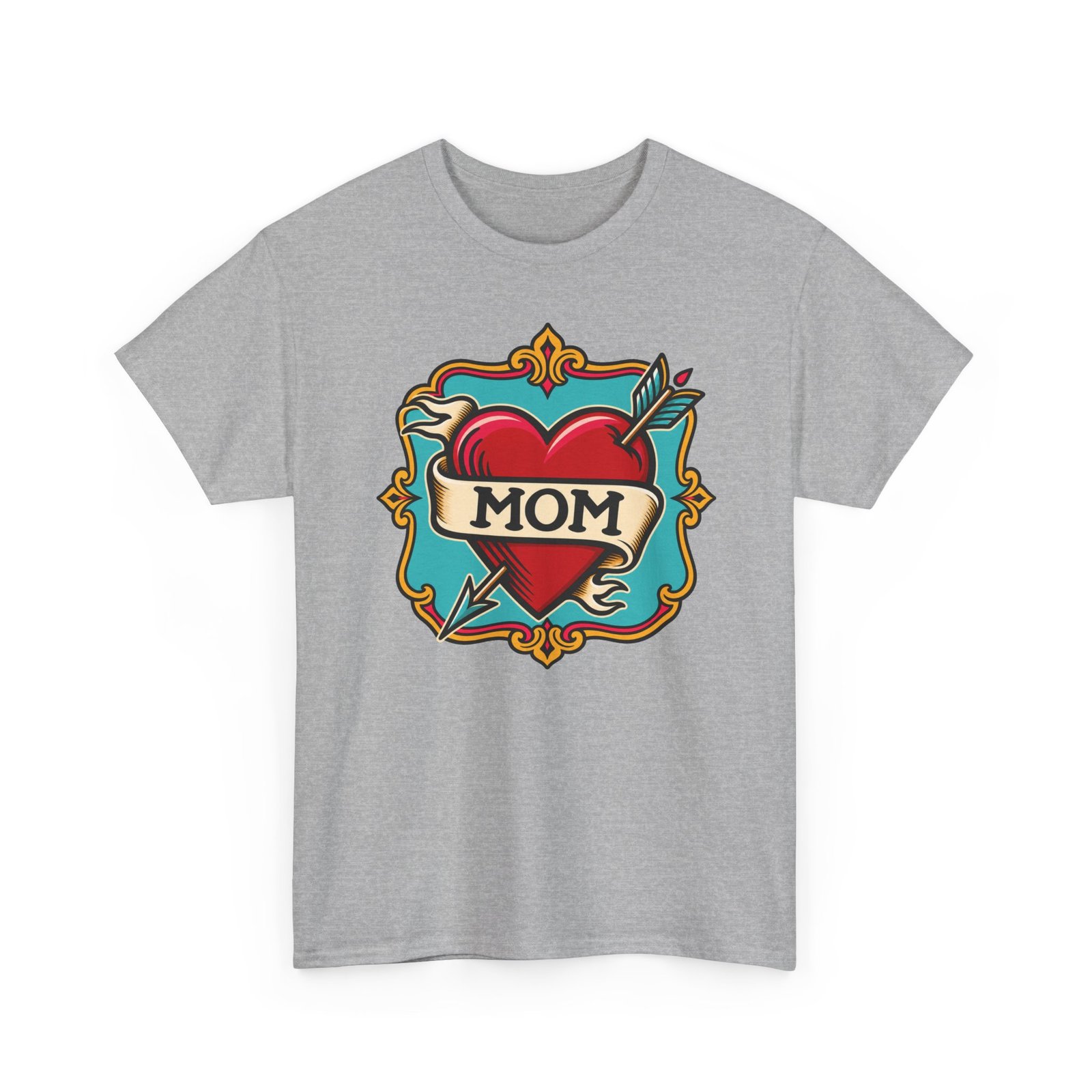 Retro Mom Heart - Unisex T-Shirt – Classic Ink, Eternal Love - Image 12