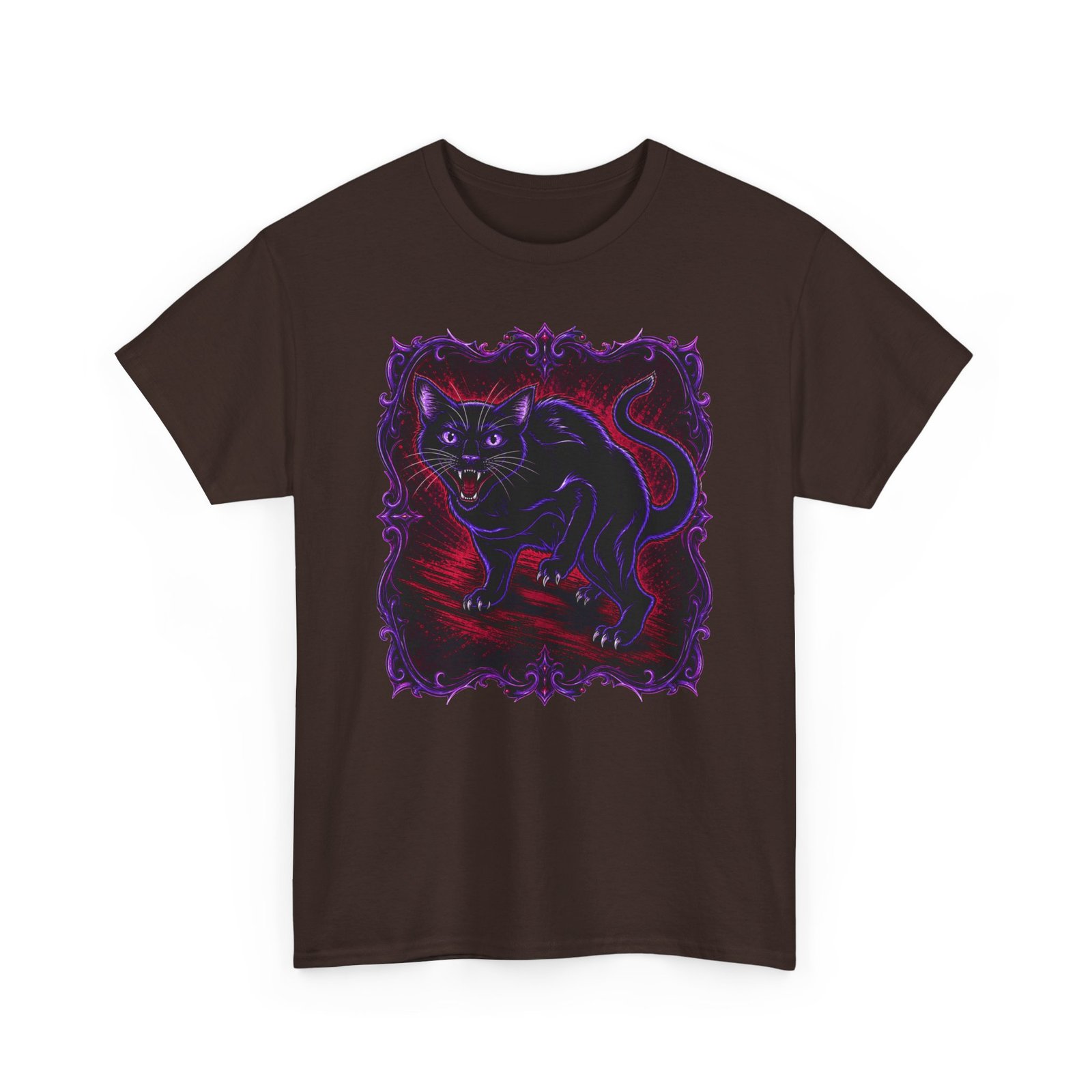 Hissing Black Cat – Unisex T-Shirt – Fierce, Feline and Full of Attitude - Image 20