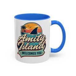 Amity Island Welcomes You – Color Accent Mug – Coffee With a Bite - Image 9