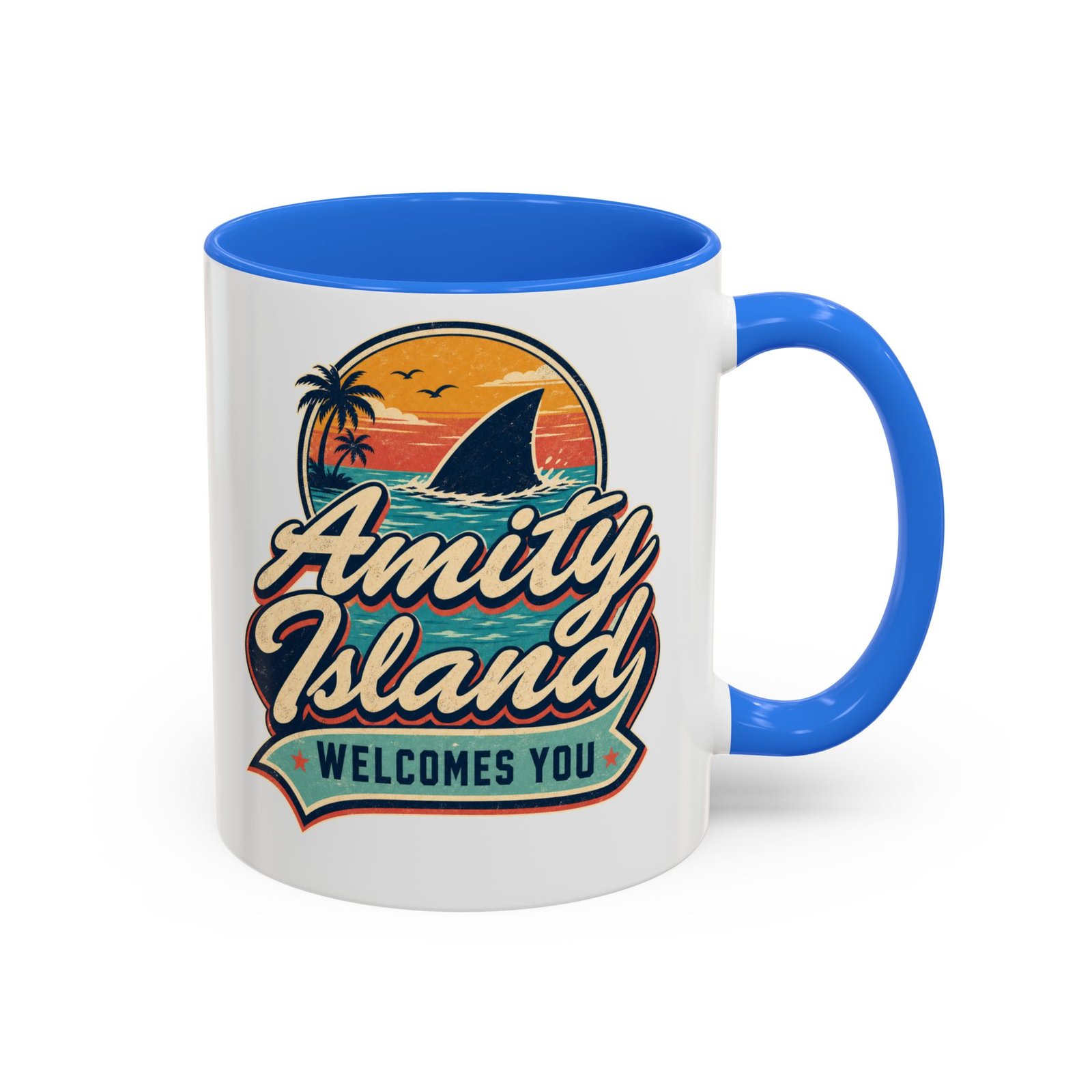 Amity Island Welcomes You – Color Accent Mug – Coffee With a Bite - Image 9