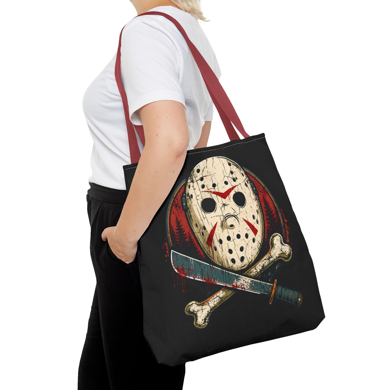 Jason Voorhees Jolly Roger - Tote Bag – Friday the 13th Horror - Image 24