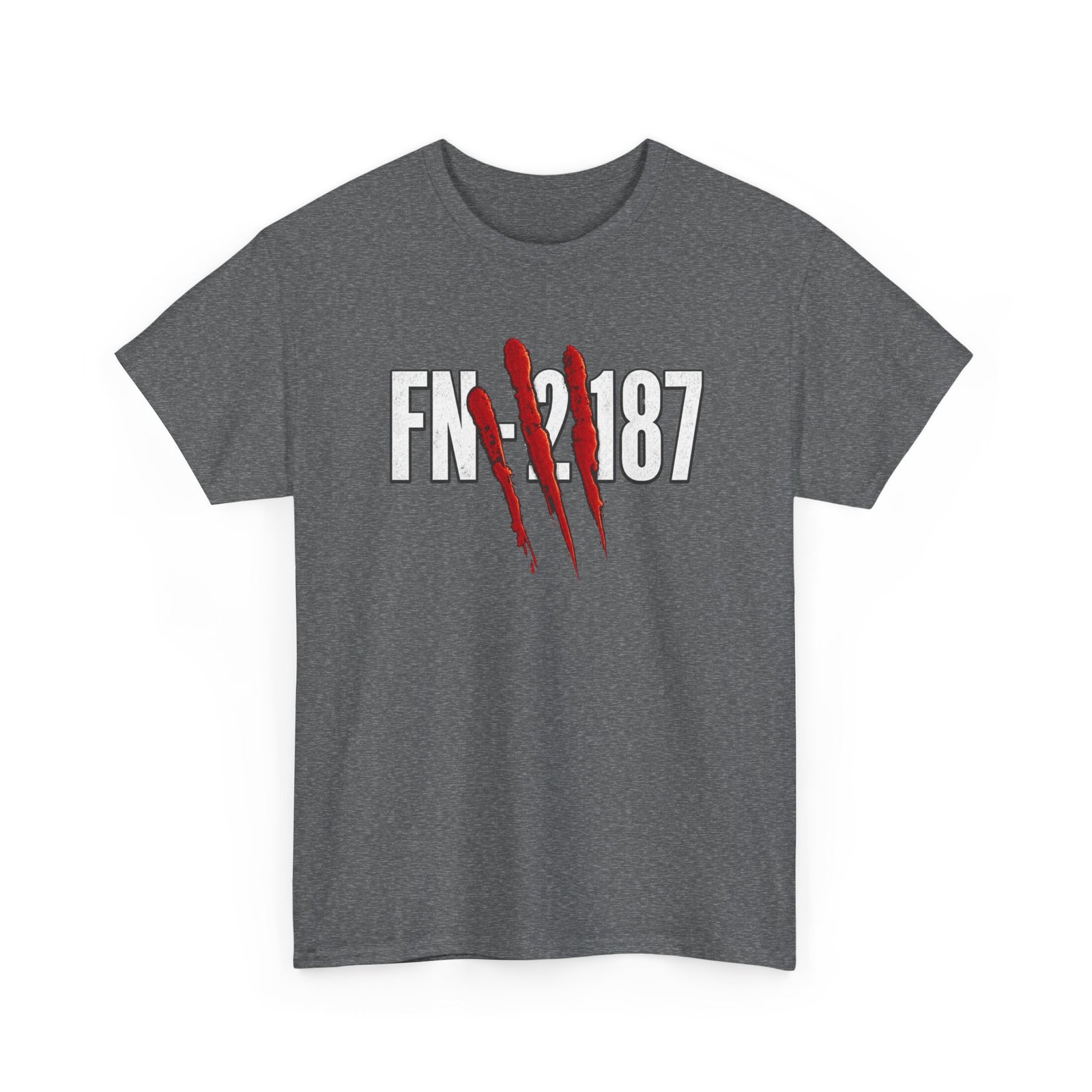 FN-2187 Red Handprint - Unisex T-Shirt – Battle-Worn Sci-Fi Number - Image 19