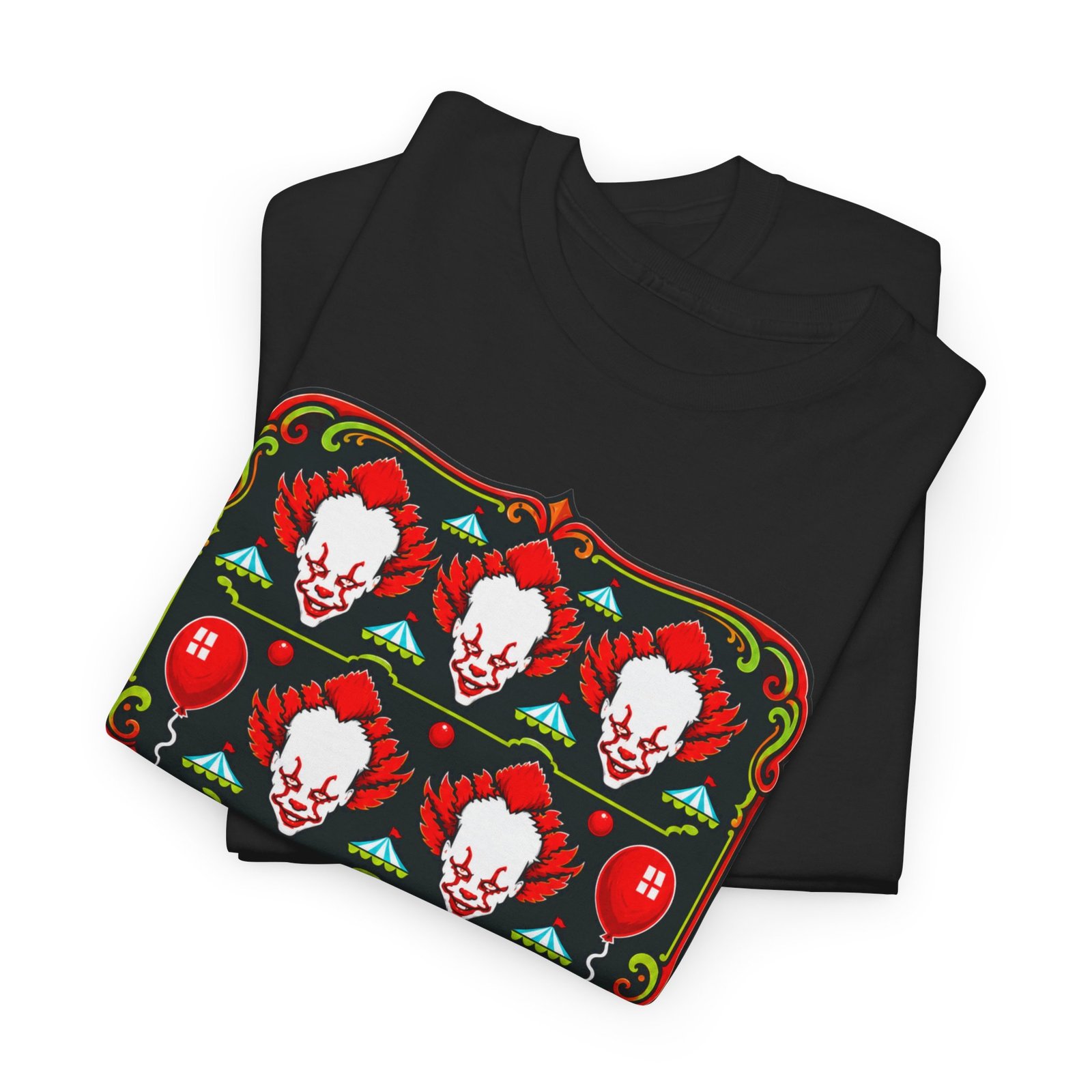 Scary Clown Halloween Christmas – Unisex T-Shirt – From Spooky Season to Scary Christmas - Image 3