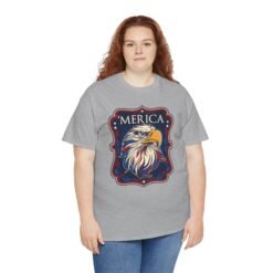 ’Merica - Unisex T-Shirt – Bald Eagle, Big Attitude - Image 9