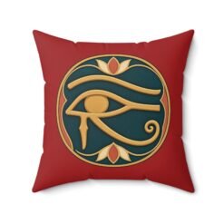 Eye of Horus - Faux Suede Pillow – Ancient Symbol, Modern Home Décor