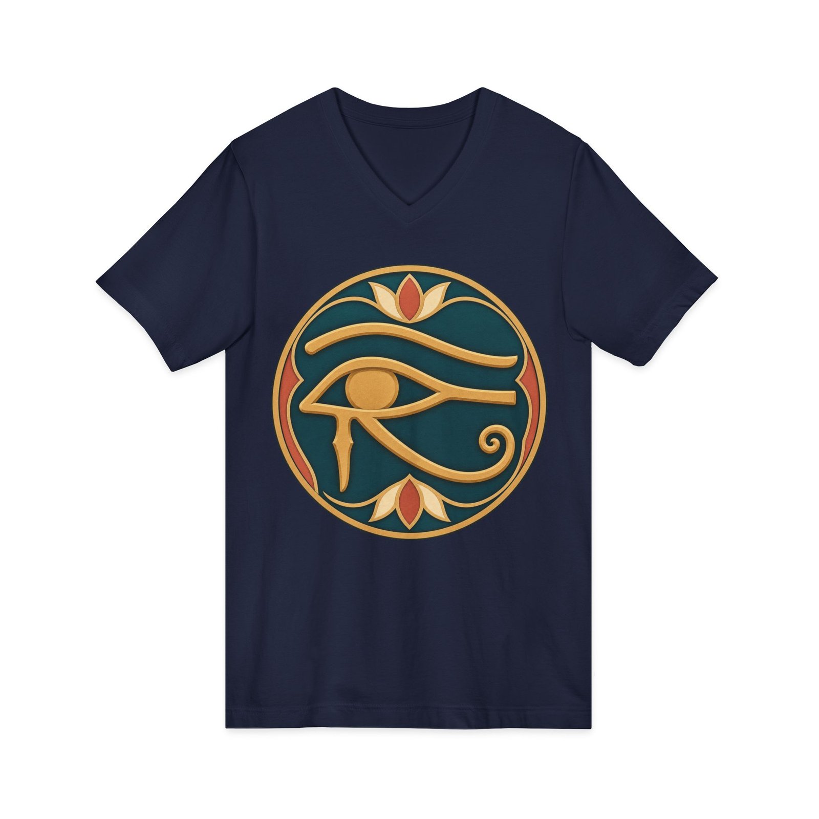 Eye of Horus - Unisex V-Neck T-Shirt – Ancient Symbol, Modern Edge - Image 6