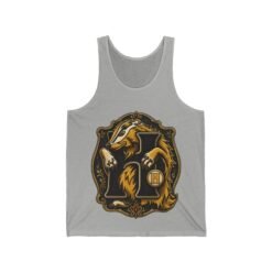House of Badger – Unisex Jersey Tank Top – Wizarding School Pride - Image 8