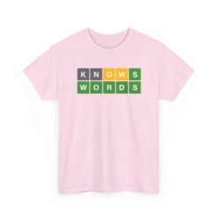 KNOWS WORDS - Unisex T-Shirt – Funny Word Puzzle, Vocabulary and Word Nerd - Image 16