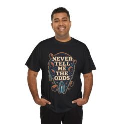Never Tell Me the Odds – Unisex T-Shirt – Funny Sci-Fi Asteroid Field - Image 5