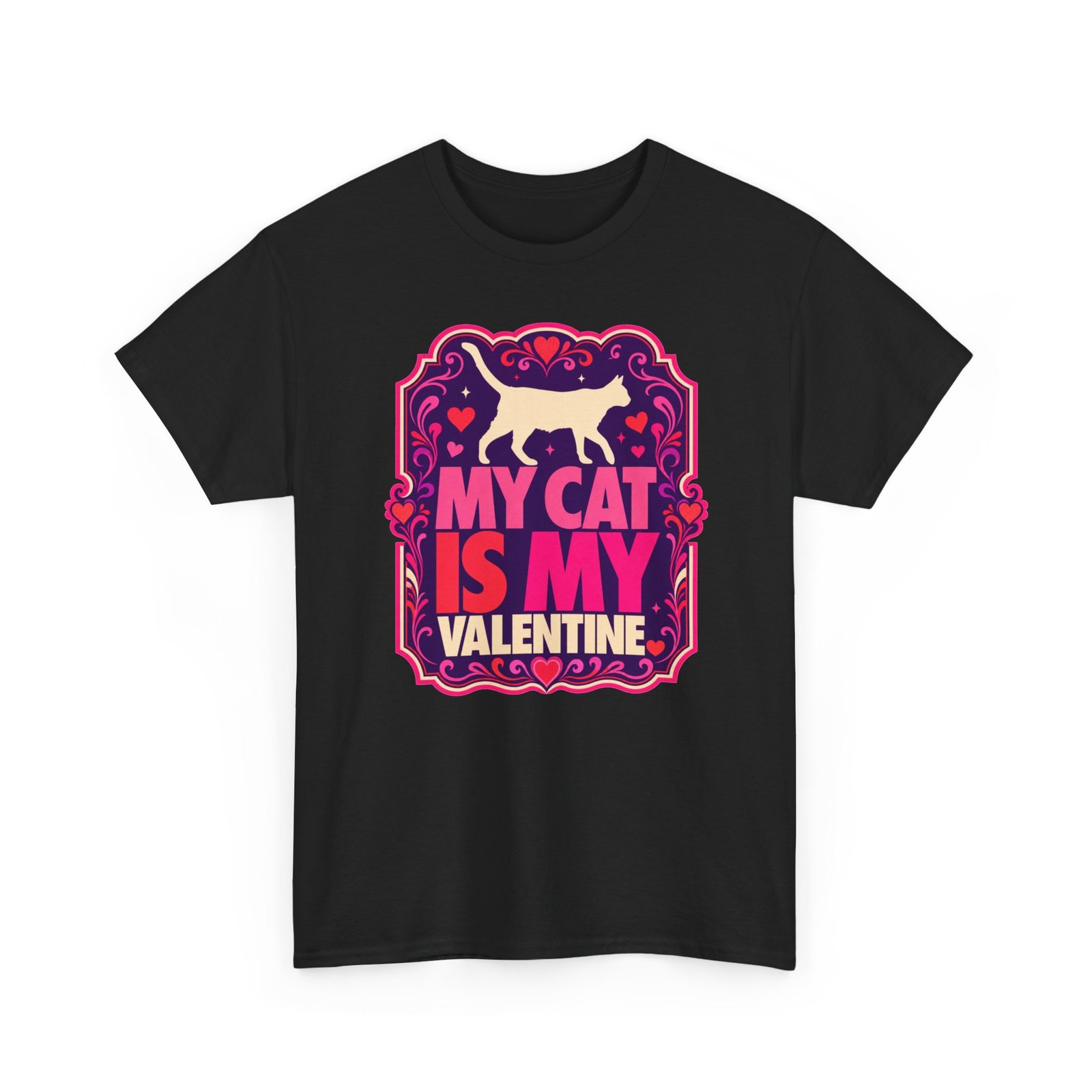 My Cat Is My Valentine - Unisex T-Shirt – True Love Has Whiskers - Image 10