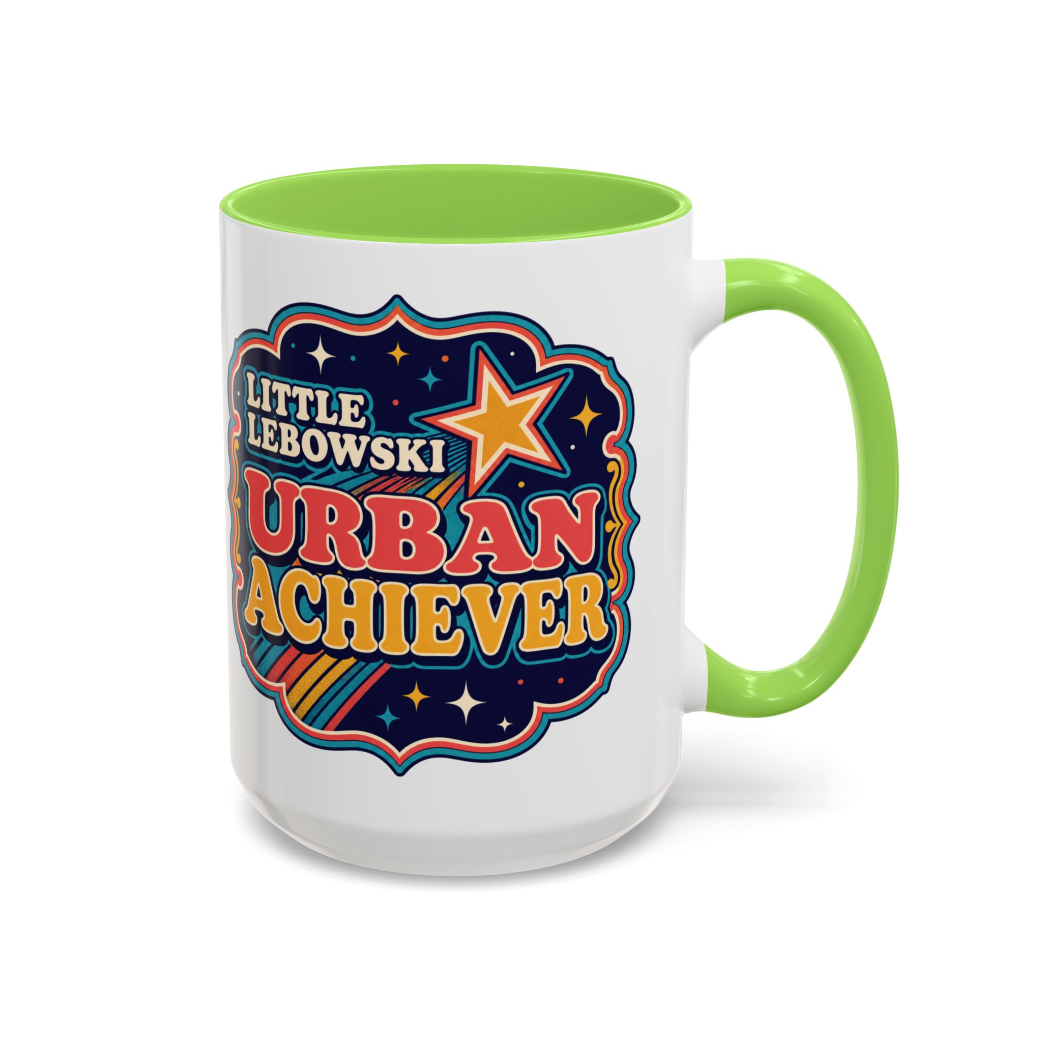 Little Lebowski Urban Achiever – Accent Color Mug – Modest Goals, Strong Coffee - Image 35