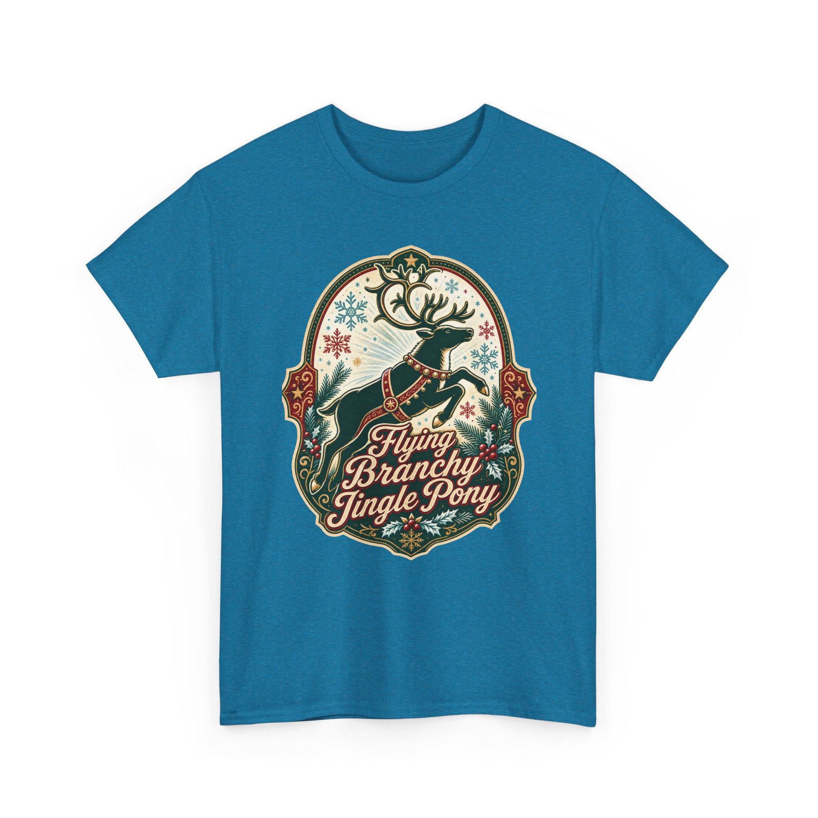 Flying Branchy Jingle Pony - Unisex T-Shirt – Reindeer Ridiculousness - Image 17