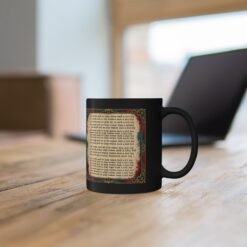 All Work and No Play – 11oz or 15oz Black Mug – A Sip of Madness - Image 4