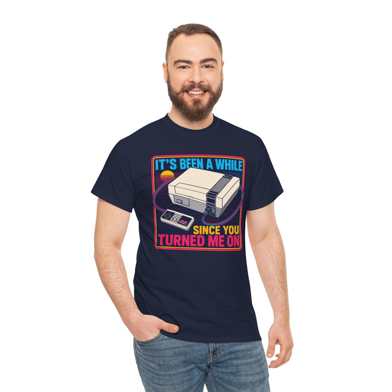 It’s Been a While Since You Turned Me On – Unisex T-Shirt – Retro Gamer Humor - Image 7