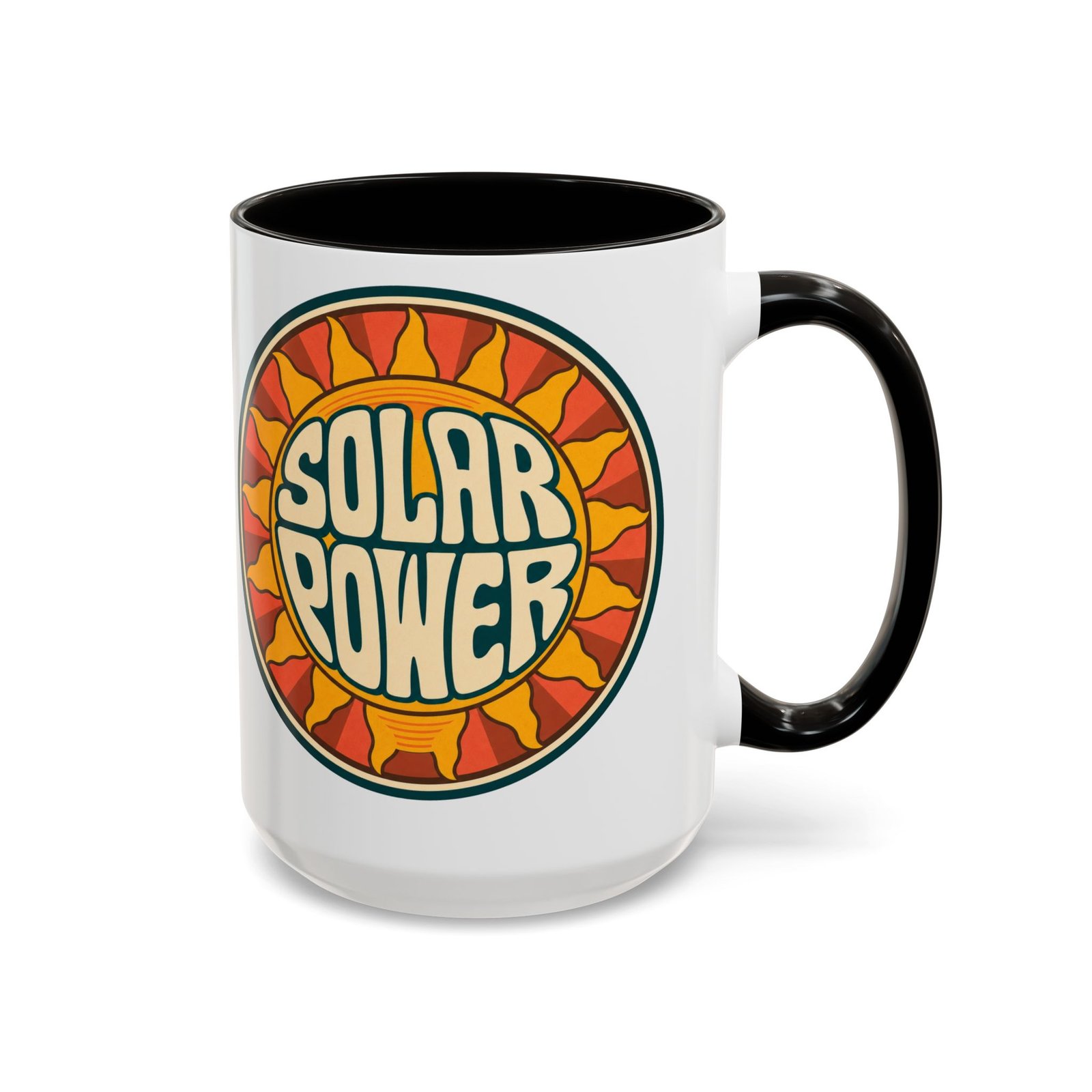 Solar Power – Color Accent Mug – Renewable Morning Energy - Image 25