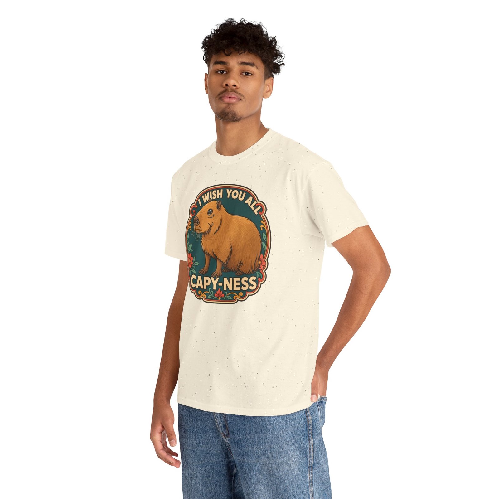 I Wish You All Capy-ness – Unisex T-Shirt – Maximum Chill, Maximum Cute - Image 8