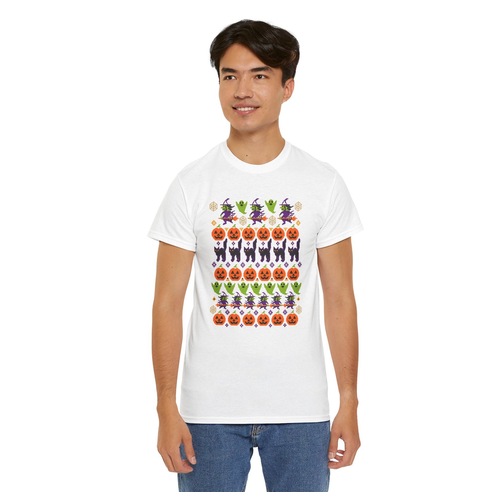 Halloween Ugly Sweater – Unisex T-Shirt – Spooky and Festive - Image 6
