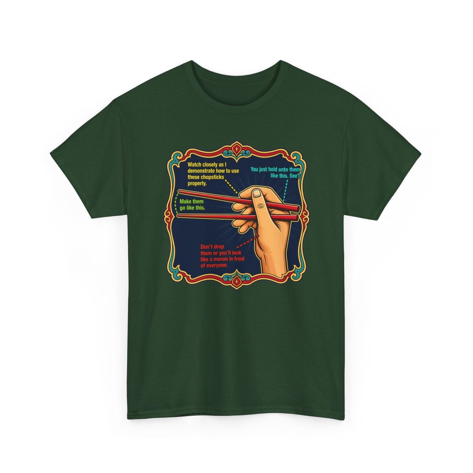 Chopsticks 101 – Unisex T-Shirt – Master the Art, One Bite at a Time - Image 17
