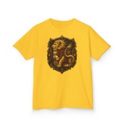 House of Lion – Kids Unisex T-Shirt – Young Wizards with Courage to Spare - Image 10
