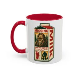 Missing Bigfoot – Color Accent 11oz or 15oz Mug – Have You Seen This Sasquatch?