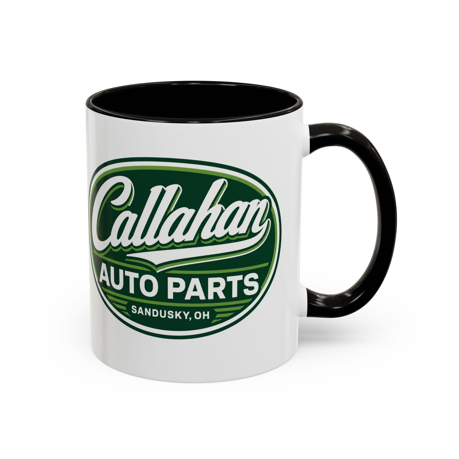 Callahan Auto Parts – Color Accent Mug – Sandusky’s Finest Coffee Fuel - Image 4