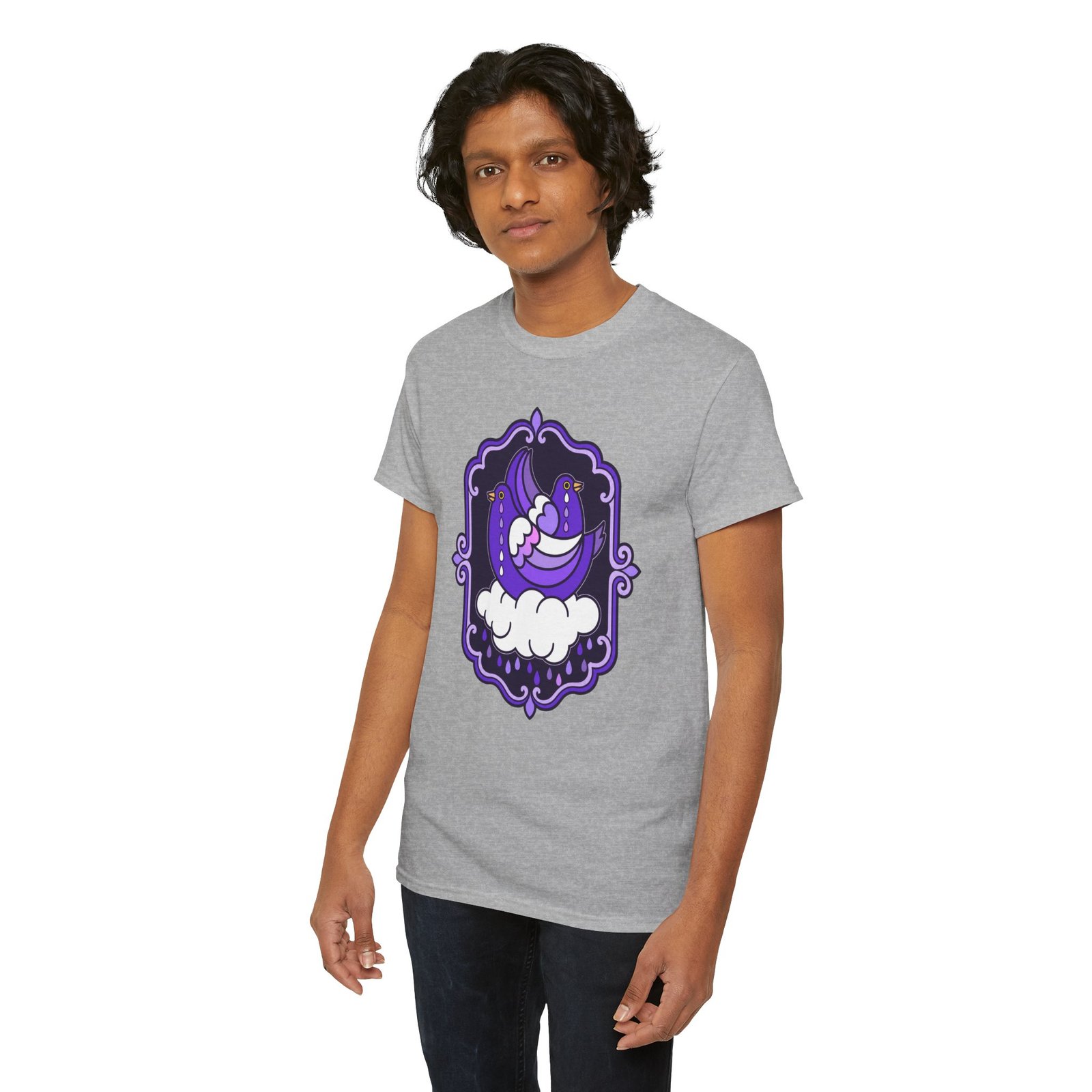 Purple Doves Crying – Unisex T-Shirt – Some Feelings Need No Explanation - Image 12