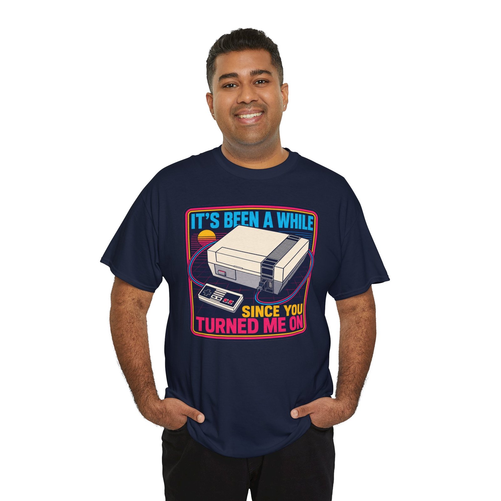 It’s Been a While Since You Turned Me On – Unisex T-Shirt – Retro Gamer Humor - Image 10
