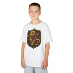 House of Lion – Kids Unisex T-Shirt – Young Wizards with Courage to Spare - Image 5