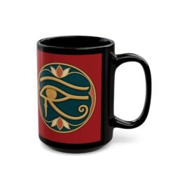 Eye of Horus - Black Mug – Ancient Protection - Image 5