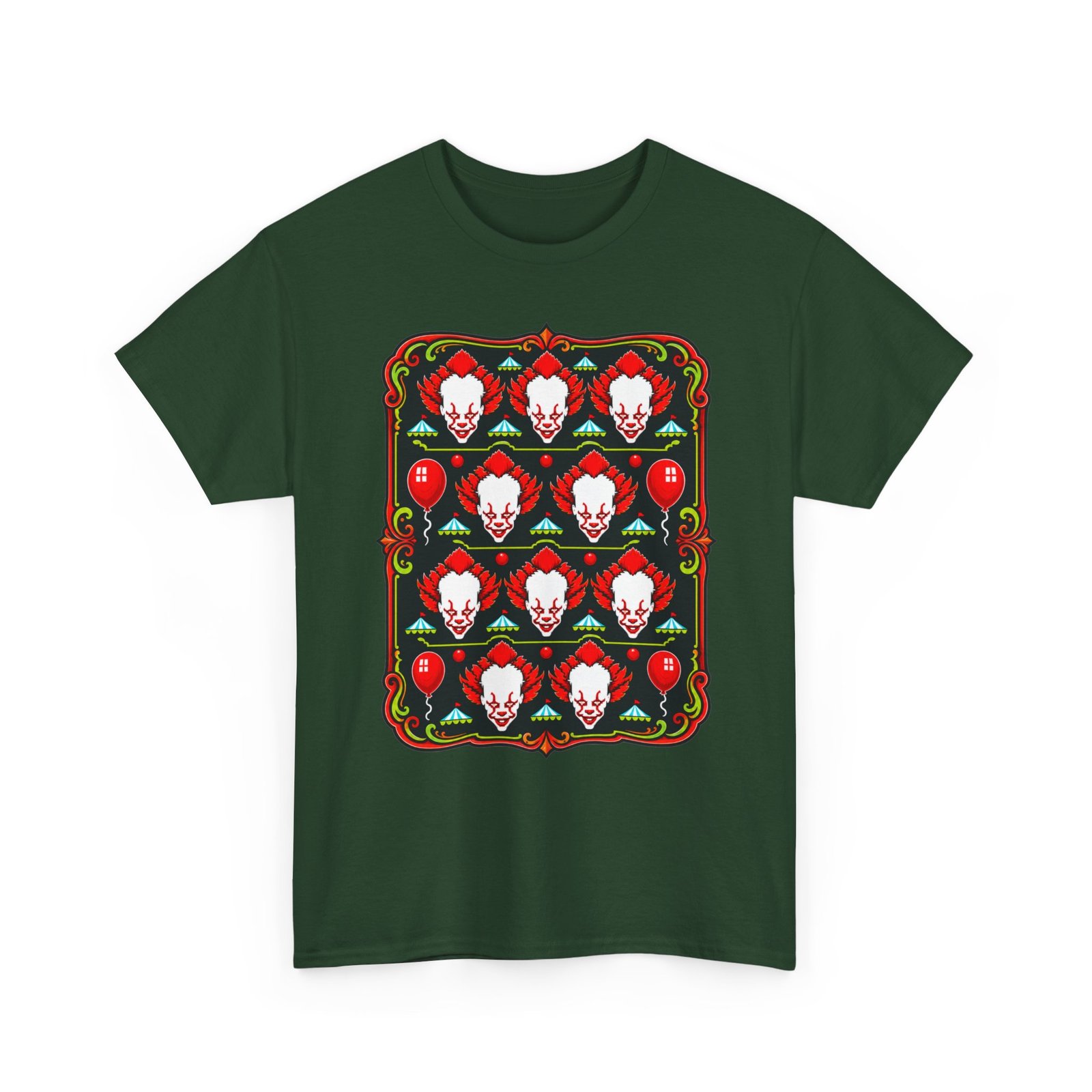 Scary Clown Halloween Christmas – Unisex T-Shirt – From Spooky Season to Scary Christmas - Image 20