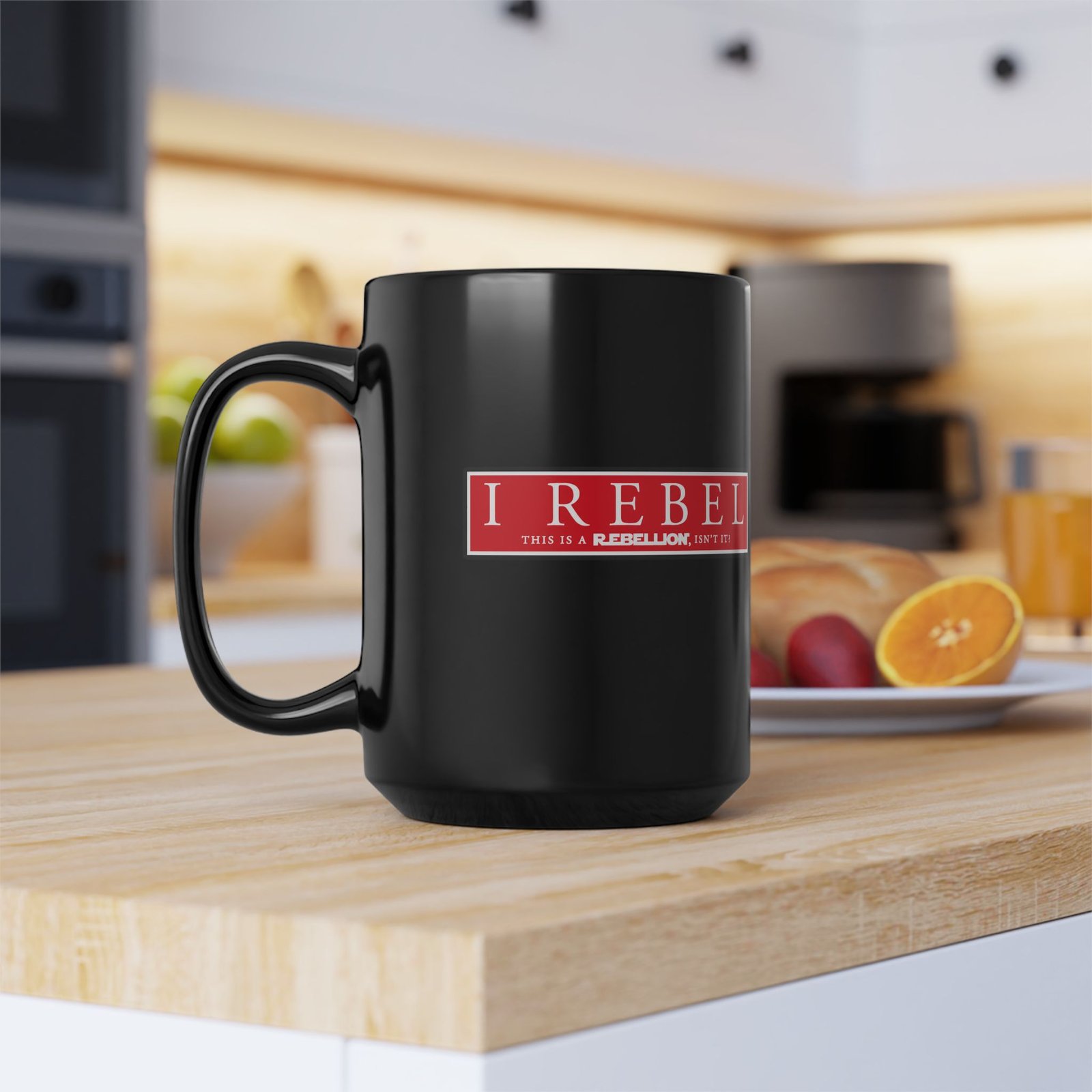 I Rebel - Black Mug – This Is a Rebellion, Isn't It? - Image 9