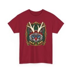 Rudolph the Reindeer Cat Unisex T-Shirt – Purr-fectly Festive Feline Fun - Image 20