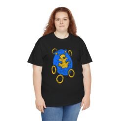 Blue Hedgehog and Golden Rings Unisex T-Shirt – Retro Gaming and Arcade - Image 10