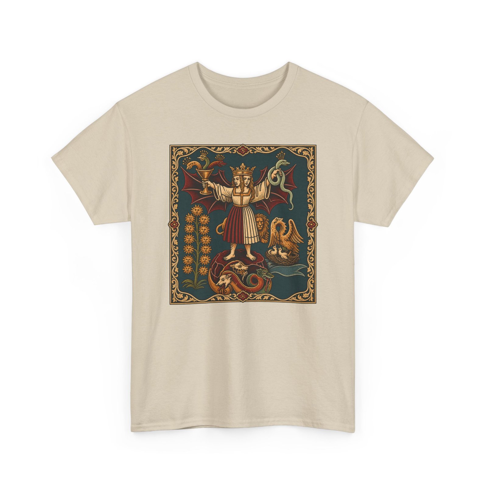 Medieval Alchemy – Unisex T-Shirt – Ancient Symbols & Arcane Knowledge - Image 12
