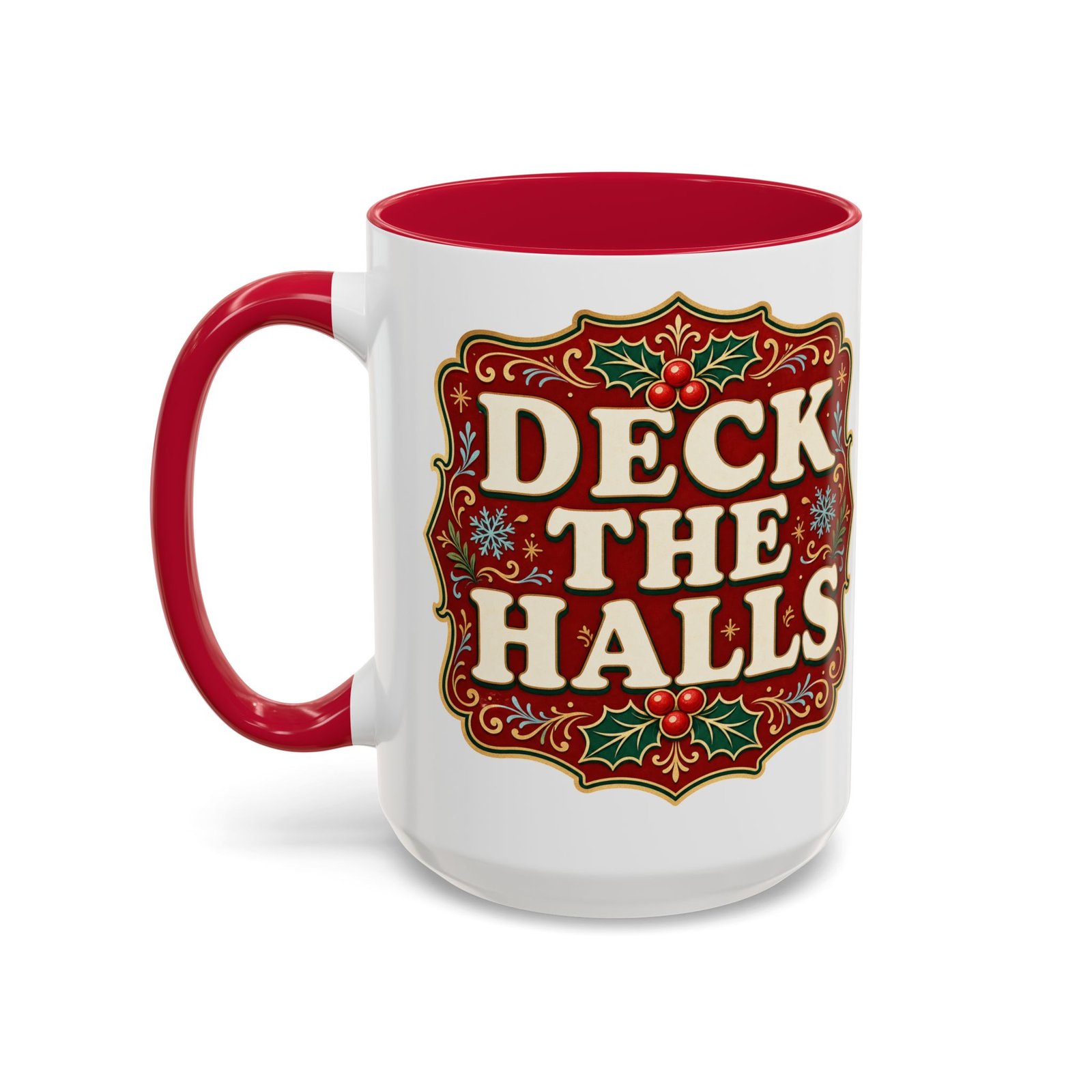 Deck the Halls – Color Accent Mug – Sip Into the Season - Image 24