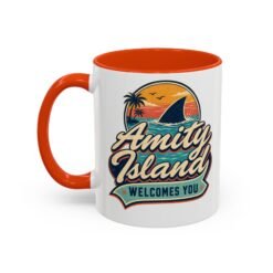 Amity Island Welcomes You – Color Accent Mug – Coffee With a Bite - Image 26