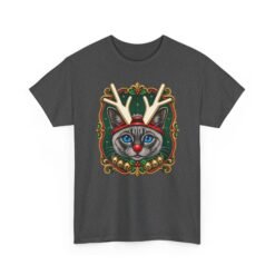Rudolph the Reindeer Cat Unisex T-Shirt – Purr-fectly Festive Feline Fun - Image 15