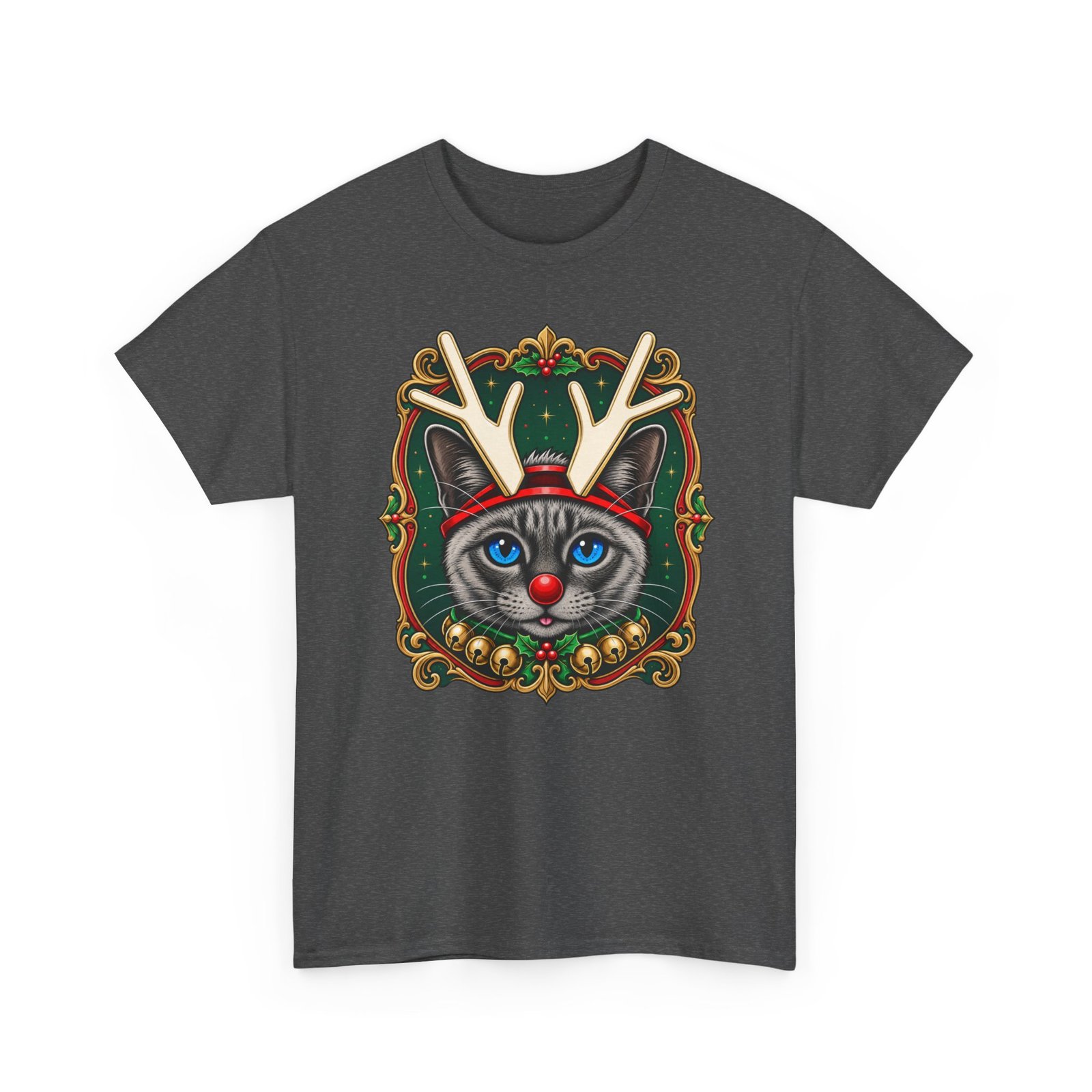 Rudolph the Reindeer Cat Unisex T-Shirt – Purr-fectly Festive Feline Fun - Image 15