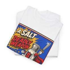 Alternative view of A Salt With A Deadly Weapon - Unisex T-Shirt – Crime Scene in the Kitchen