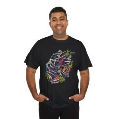 Guitar Bat Attack – Unisex T-Shirt – Heavy Metal Horror – Eddie Munson Tribute - Image 10