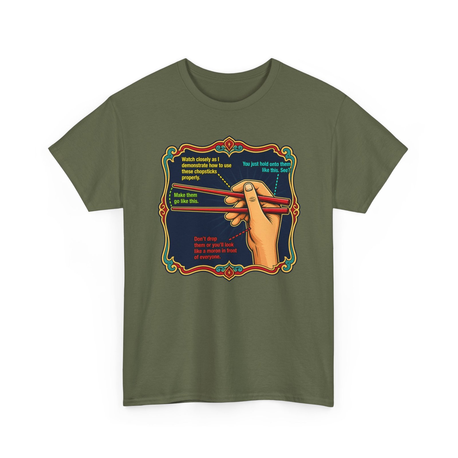 Chopsticks 101 – Unisex T-Shirt – Master the Art, One Bite at a Time - Image 15
