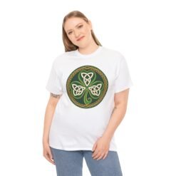 Celtic Knot Shamrock – Unisex T-Shirt - Image 3
