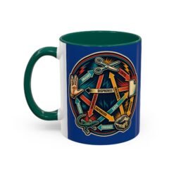 Rock Paper Scissors Lizard LLAP – Color Accent 11oz or 15oz Mug – Sip Long and Prosper - Image 12
