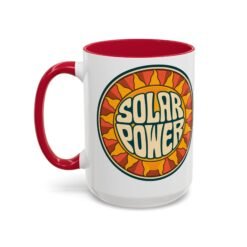 Solar Power – Color Accent Mug – Renewable Morning Energy - Image 44
