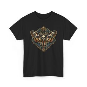 🦋 Death's Head Moth Unisex T-Shirt – Elegantly Macabre